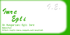 imre egli business card